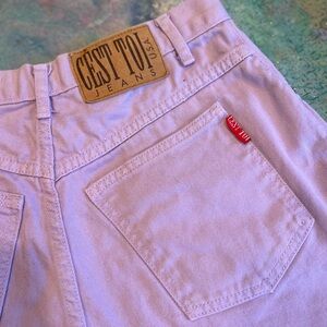 90s Lilac Denim Short